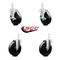 Service Caster 4 Inch Hard Rubber Wheel Swivel 7/8 Inch Square Stem Caster Brakes SCC, 2PK SCC-SQ20S414-HRS-TLB-78-2-S-2 - alternate 2